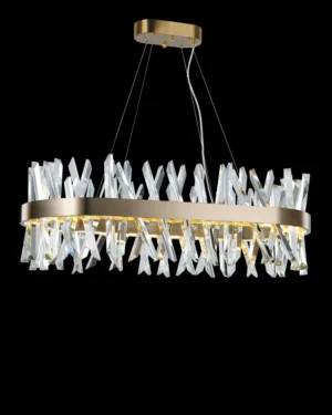 Akasha Ovan Pendant Antique Brass