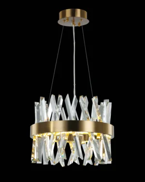 Akasha Round Pendant D40cm Antique Brass